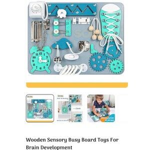 sensory board For Brain Development , Board Dimensions 15”x11x0.5